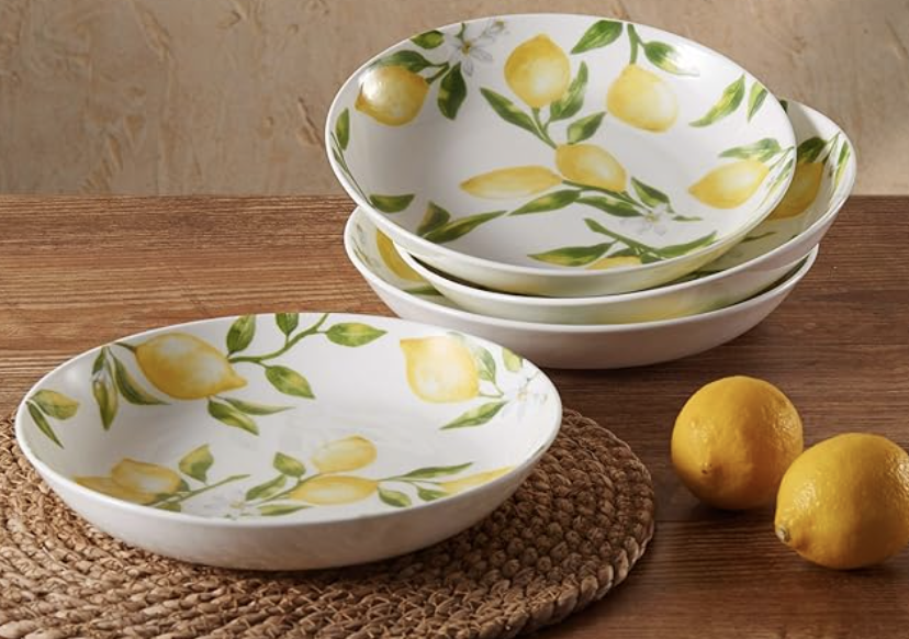 Mikasa 骨瓷轻质防碎意面碗 4件套 