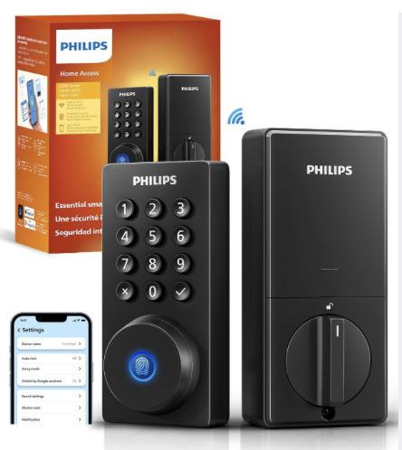 飞利浦 Wi-Fi 智能门锁  前门专用无钥匙智能锁（插销式）