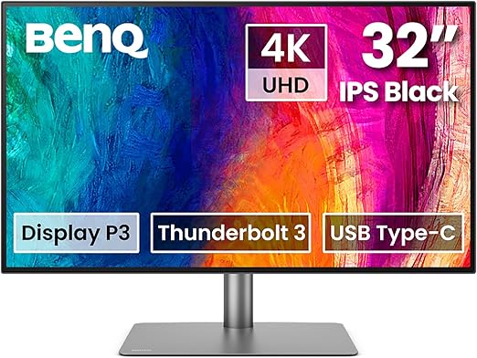 BenQ PD3225U 32 英寸 4K IPS 黑色超高清雷电显示器